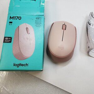 Logitech M170 Wireless Mouse - Rose Pink. 33ft range USB Dongle